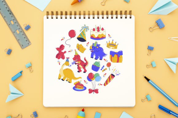 Collection Birthday Object Illustration: A Versatile Tool for Creative and Professional Projects