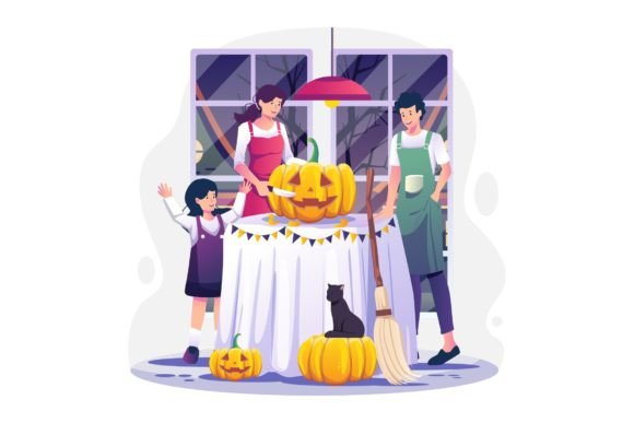 Embracing Creativity: The Art and Impact of Carving Pumpkin Halloween Illustrations