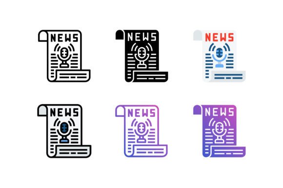 Enhance Your Podcast Brand with News Podcast Icons