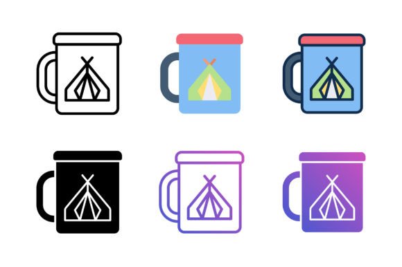 Exploring the Versatility and Customizability of Mug Camping Icons