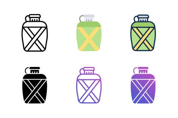 Exploring the Versatility of Canteen Bottle Icons