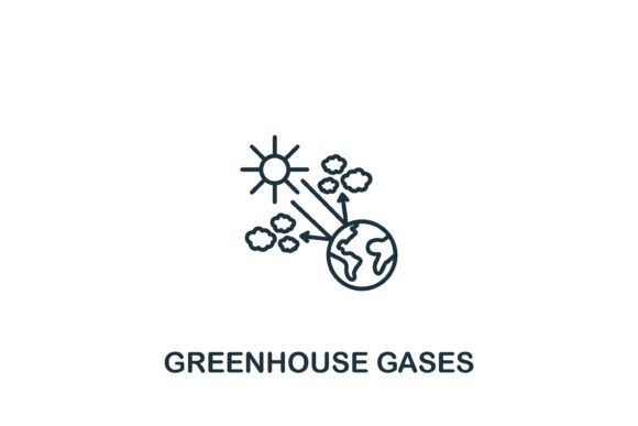 Greenhouse Gases Icon: A Simple Yet Powerful Symbol for Your Projects