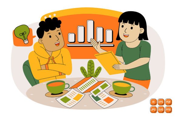 Unlock Creativity with Teamwork Vector 03