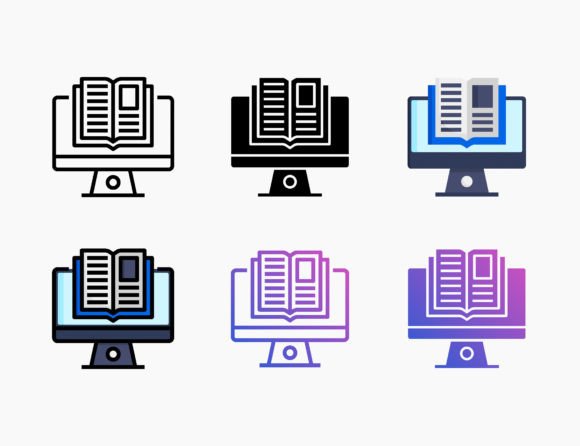 Unlocking Creativity and Functionality with Online Education Icons