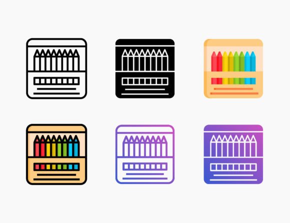 Unlocking Creativity with Color Pencils Icon: A Versatile Design Solution