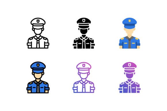 Unlocking Versatility and Creativity with Policeman Icons: A Modern Design Solution